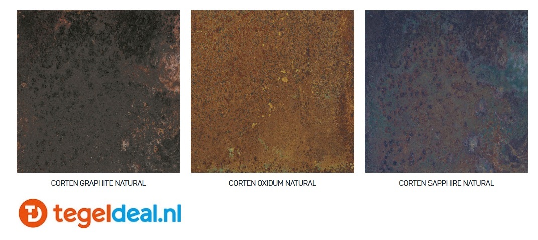 Aparici Corten, metaallook tegels voor binnen en buiten