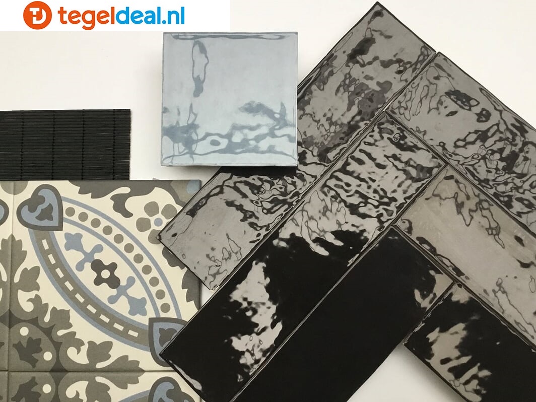 Revoir Paris, Atelier Noir, 6,2x25 cm glans, handvorm wandtegels