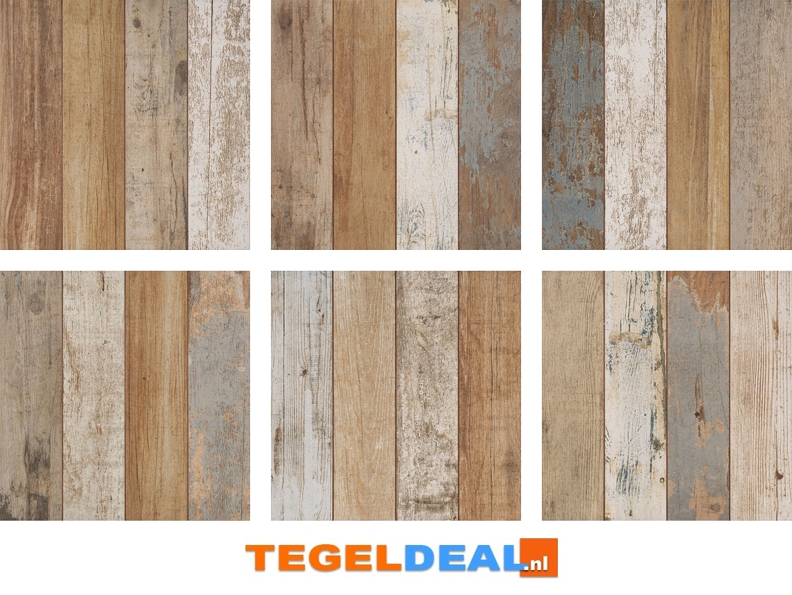 Peronda, Fs Bretagne, 45x45 cm, vintage houtlook tegels