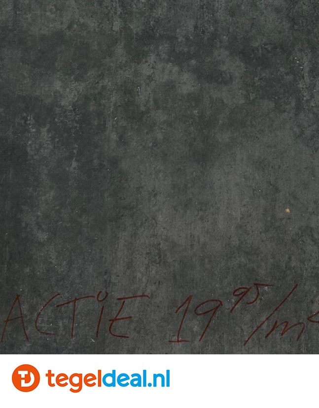ACTIE - Nero 60x60 cm, betonlook tegels - OP VOORRAAD