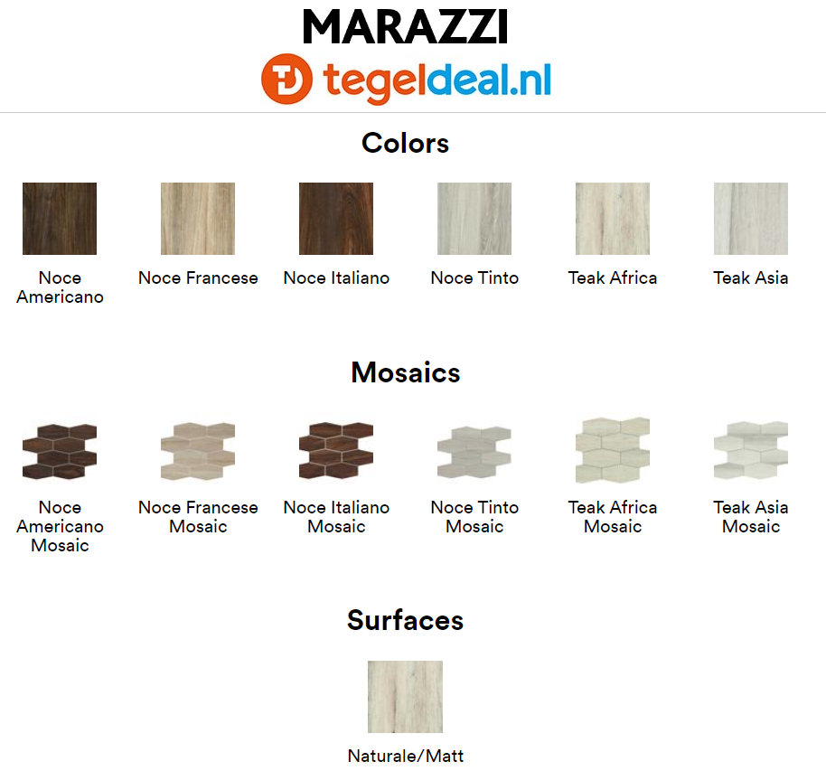 Marazzi Treverkchic, Teak Africa, 20x120 cm MH2Y