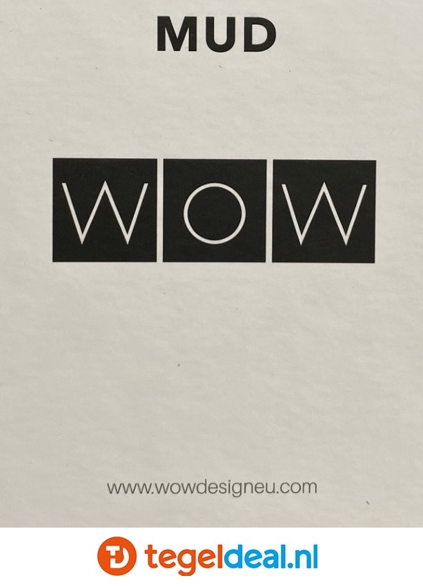WOW Design, Mud Diamond WOOD MID, 14x24 cm - ruitvorm houtlook tegels