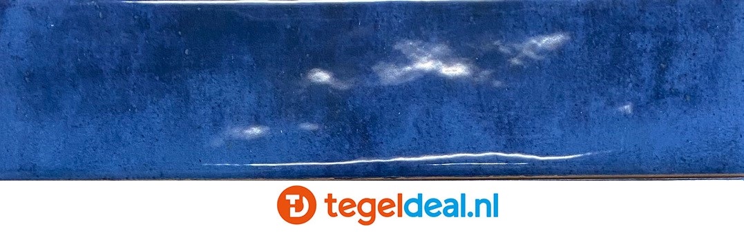 Ribesalbes, Vibe, Blue, 7,5x30 cm, handvorm wandtegels