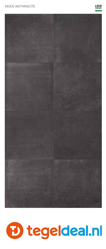 TRT KEOPE Moov Anthracite K2, 60 x 60 x 2 cm