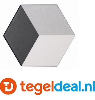 Tonalite, Examatt, 15x17 cm, hexagon vloer- en wandtegels Tonalite, Examatt, 15x17 cm, hexagon vloer- en wandtegels
