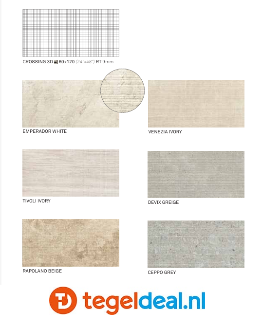 Keope Omnia Rapolano Beige, 40x80 cm Spazzolato R10