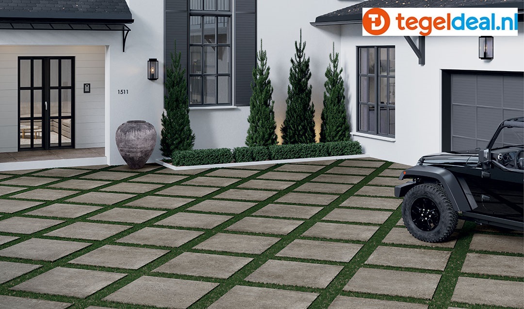 Castelvetro, Konkrete Project CENERE 100x100x2 cm, XKO10R44, terrastegels