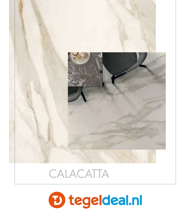 Supergres Purity of Marble, Calacatta Lux, 60x120 cm, marmerlook tegels Supergres Purity of Marble, Calacatta Lux, 60x120 cm, marmerlook tegels