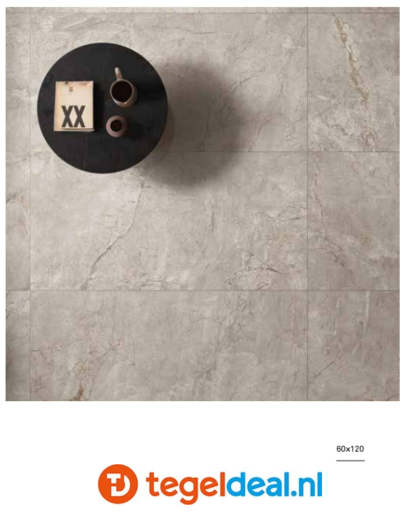 KEOPE Elements Lux, SILVER GREY Lappato, 60x120 cm