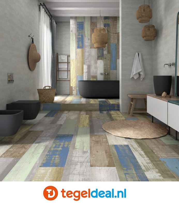 VLT Aparici Chalkwood 25x100 cm, vintage houtlook tegels