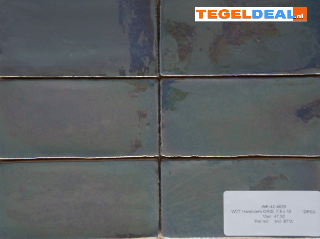 WDT handvorm Life, Dreams GRIS, 7,5x15, 7,5x30 cm WDT handvorm Life, Dreams GRIS, 7,5x15, 7,5x30 cm