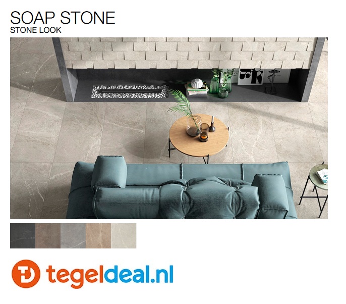 Cercom Soap Stone, natuursteenlook tegels voor binnen en buiten 