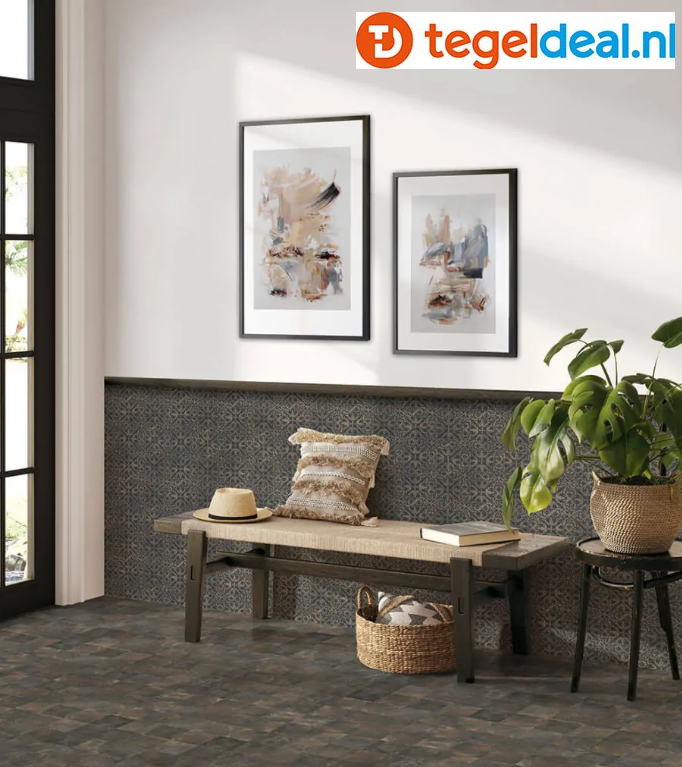 Nanda Tiles, Terra, 11,5x11,5 cm, vloer- en wandtegels Nanda Tiles, Terra, 11,5x11,5 cm, vloer- en wandtegels