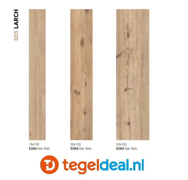 Emil, Millelegni, LARCH, houtlook tegels