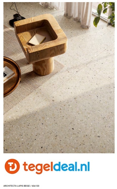 ASCOT, Architecta PETRA BEIGE, 120x120 cm, art. A2ARC00420MS, natuursteenlook tegels  
