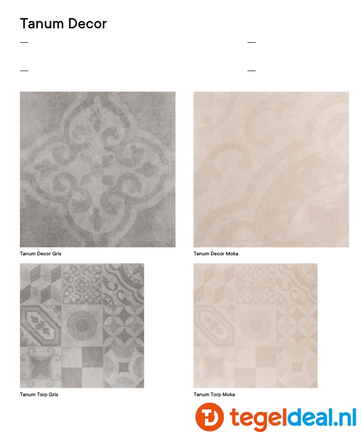 Argenta Tanum, PLOMO, 60x60 cm, cementlook tegels - €35,00 / PalletDeal op aanvraag