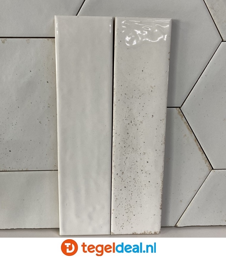Ribesalbes Hope WHITE mat, 15x17,3 cm hexagon tegels