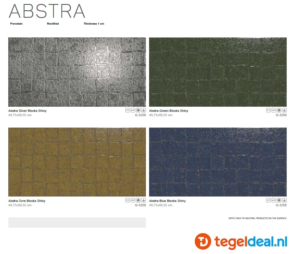 Aparici Abstra, 50x100 cm, exclusieve wandtegels 