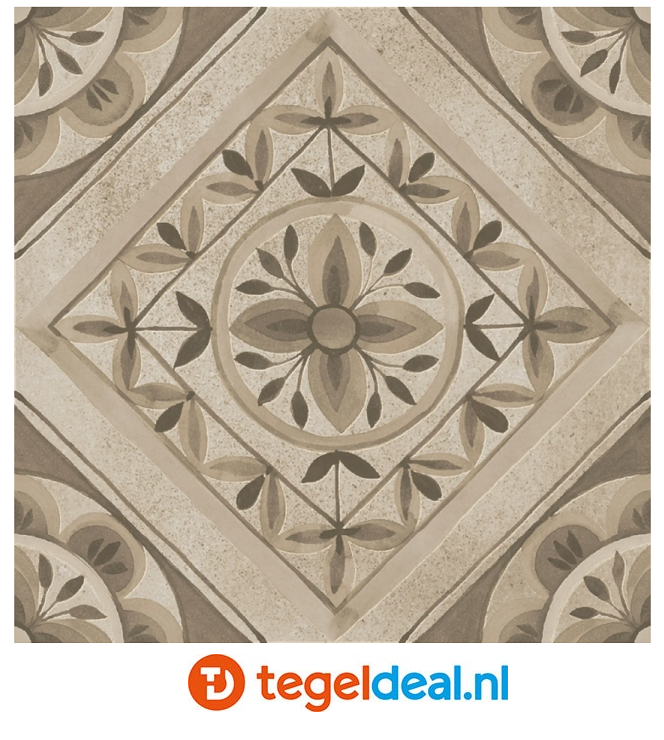 Marazzi ArtCraft CALCE Quadri, 20x20 cm MH5Z, terracottalook decortegels 
