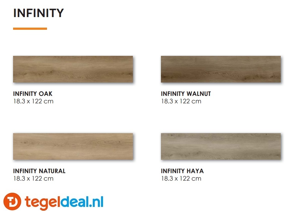 INFINITY HAYA Plank, 18,3x122x0,5 cm, Rigid SPC Click Vloer    