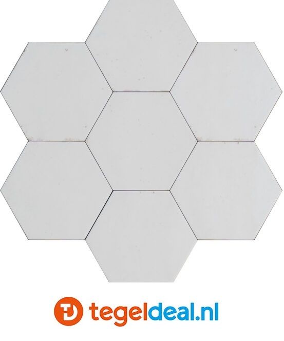 Marazzi Lume WHITE, 21x18,2 cm MFFE, hexagon tegels 