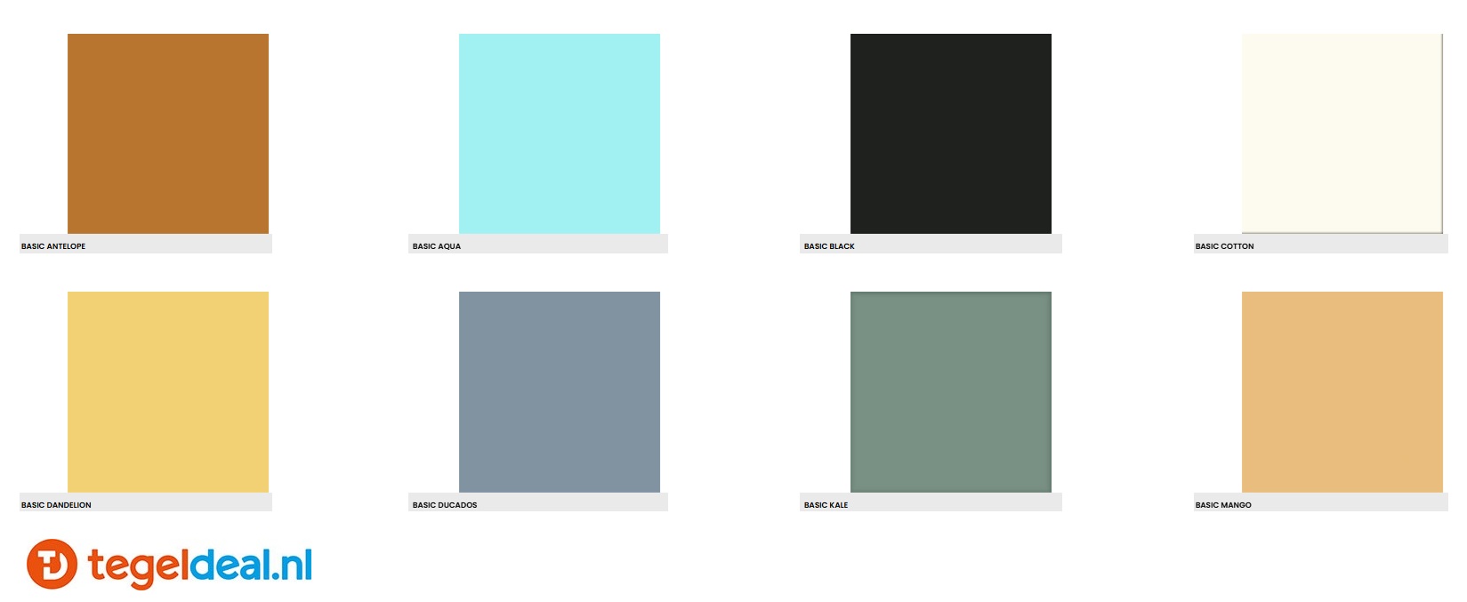 Codicer, Basic, 25x25 cm, tegels in 10 kleuren Codicer, Basic, 25x25 cm, tegels in 10 kleuren