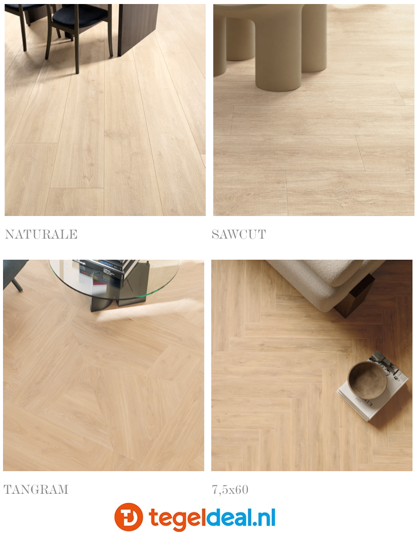 Supergres 4EVER STEAM, 20x180 cm houtlook tegels 