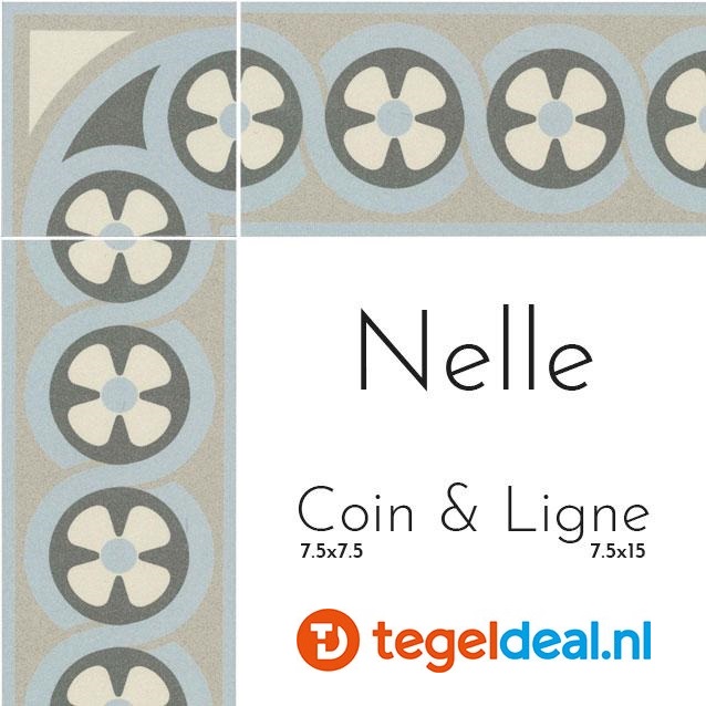 Revoir Paris, Bel-Histoire NELLE Coin-hoek, 7,5x7,5 cm, patroontegels Revoir Paris, Bel-Histoire NELLE Coin-hoek, 7,5x7,5 cm, patroontegels