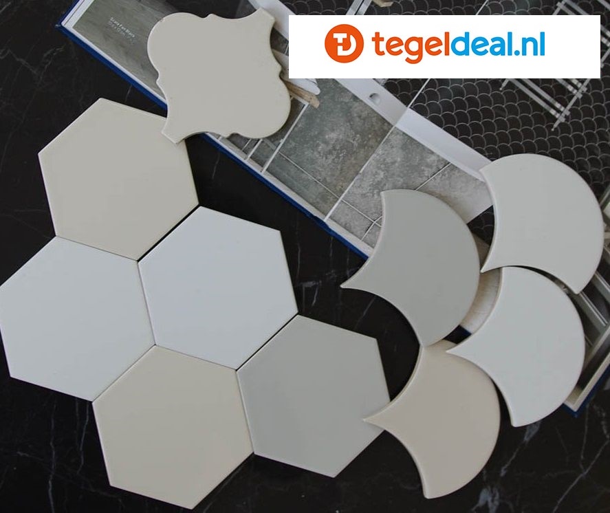 WDT Equipe, Scale Hexagon WHITE MATT, 12,4x10,7 cm, 21767