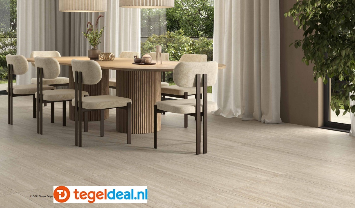 ACTIE - Castelvetro Firenze BEIGE, 60x120x2 cm, art. 02XFR62R2, terrastegels - € 47,50 per m2