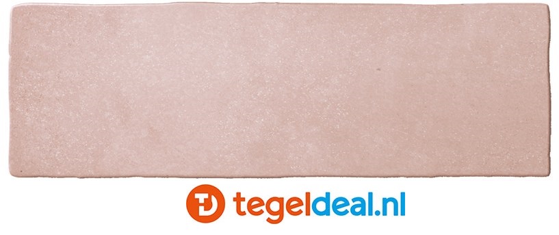 Equipe, Magma CORAL PINK, 6,5x20 cm, art 24961, handvorm wandtegels