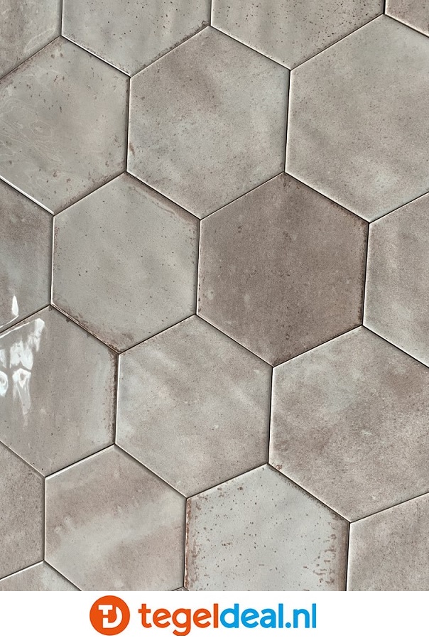 Ribesalbes Hope ROSE, 15x17,3 cm hexagon wandtegels - OP VOORRAAD Ribesalbes Hope ROSE, 15x17,3 cm hexagon wandtegels - OP VOORRAAD
