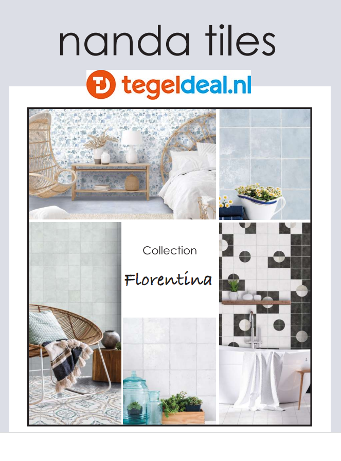 VLT / WDT Nanda Tiles, Florentina, 15x15 cm, patroontegels 