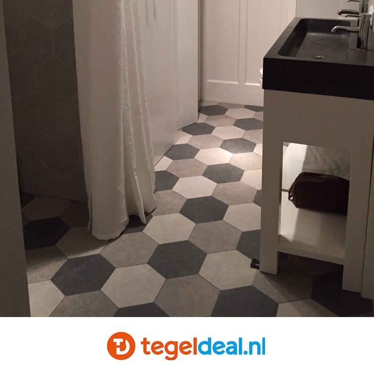 Vives Rift, 23x26,6 cm hexagon tegels - uni kleuren 