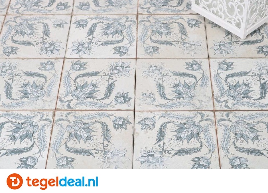 Peronda, Fs Ivy Blue, 45x45 cm, vintage patroontegels