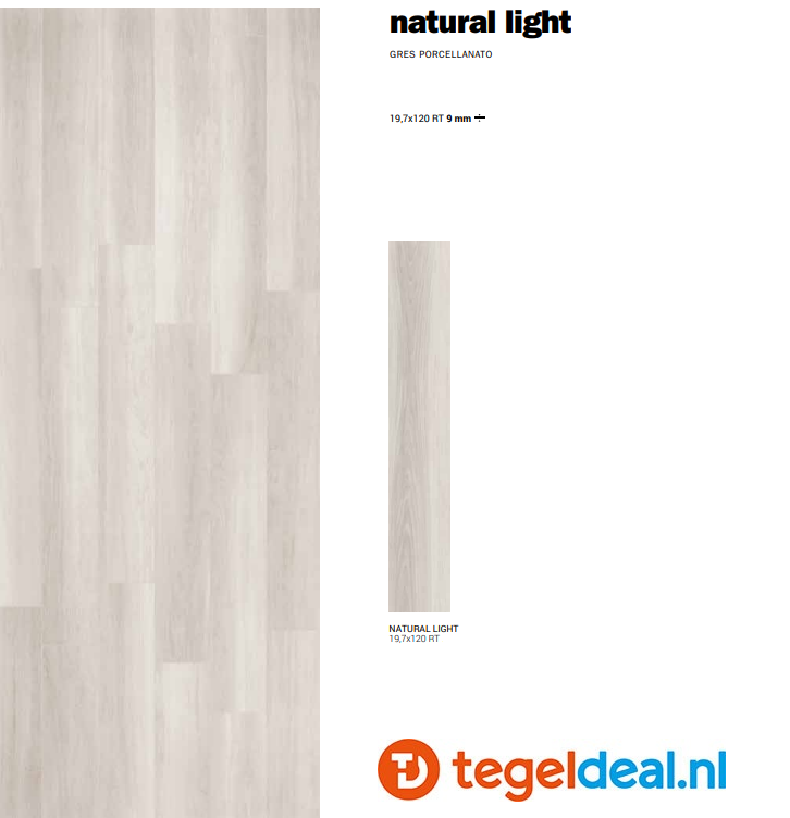 Supergres Natural Appeal Light, 20x120 cm, NT12, houtlook tegels