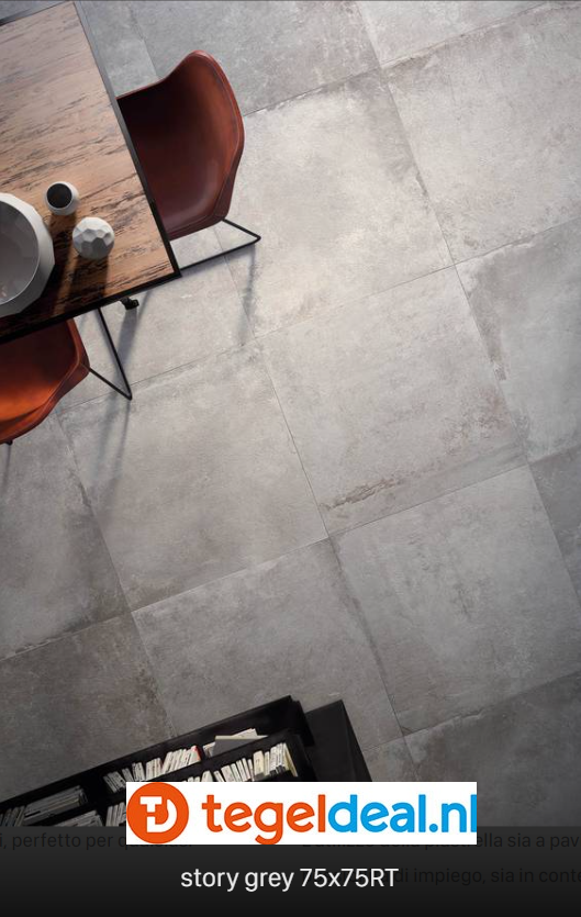 VLT Supergres Story Grey, 75 x 75 cm