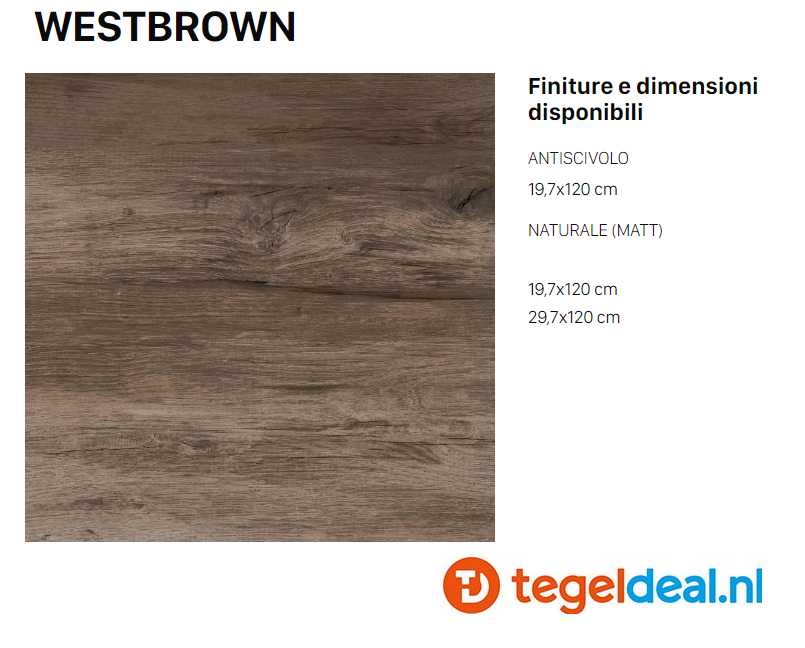 VLT Supergres Travel Westbrown, 20 x 120 cm