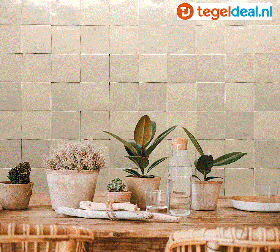 WDT Nanda Tiles, Manara Clay, 10x10 cm, zellige-look WDT Nanda Tiles, Manara Clay, 10x10 cm, zellige-look