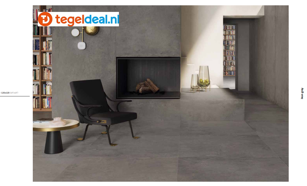 VLT KEOPE Ikon Grey Matt R9, 30x120 cm