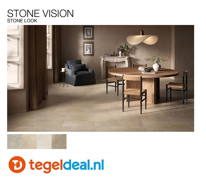 Cercom Stone Vision, natuursteenlook tegels voor binnen en buiten 