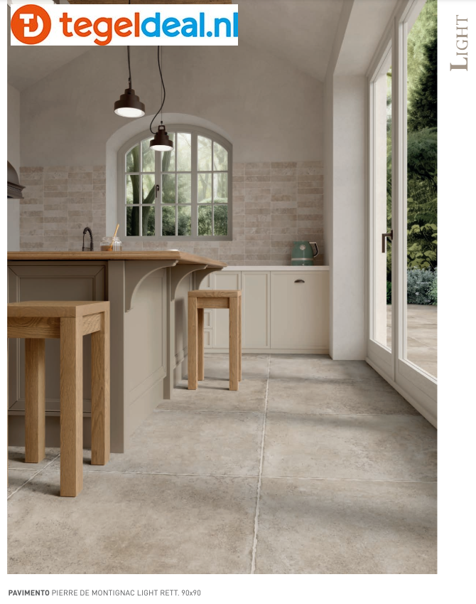 SIL Ceramiche, Pierre De Montignac Light, 30x60 cm, natuursteenlook tegels