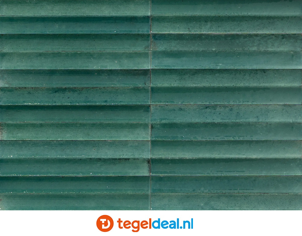 Marazzi Lume EMERALD, 6x24 cm Swing 3D MP9A, wandtegels met reliëf