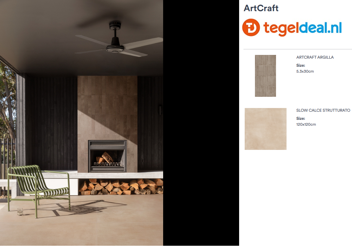Marazzi ArtCraft ARGILLA, 5,3x30 cm MGU6, terracottalook tegels 