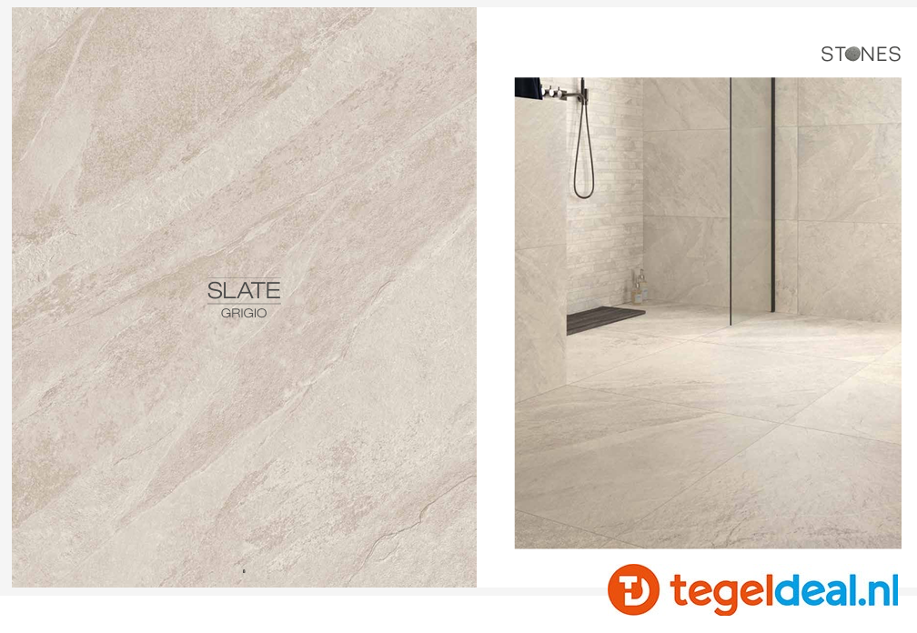 Castelvetro, Slate Stones, leisteen-look tegels voor binnen en buiten