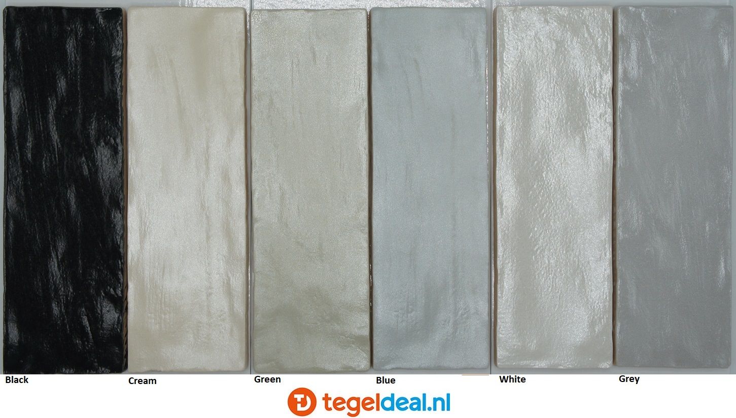 OPRUIMING :  2 m2 Equipe, Mallorca, White, 6,5x20 cm, wandtegels - 2 m2 voor 40,00 euro  