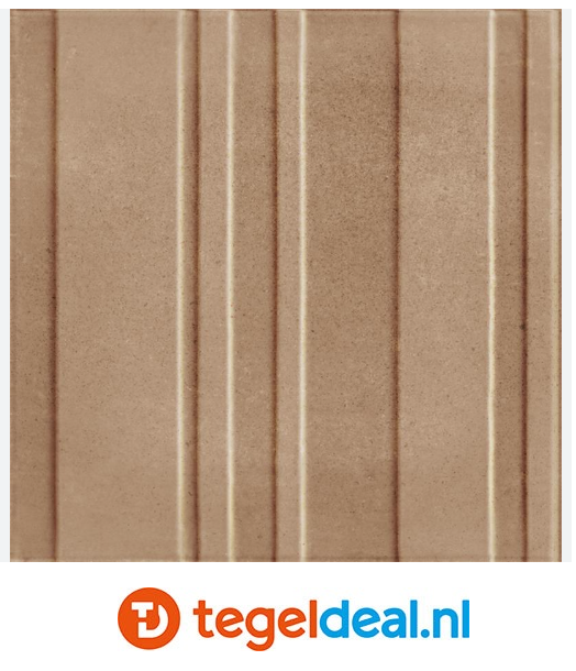 Marazzi ArtCraft COCCIO Bande 3D, 20x20 cm MGUJ, reliëf wandtegels 