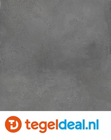 Fondovalle Pigmento, CARBONE, 80x80x0,85 cm, PGM205, cementlook tegels