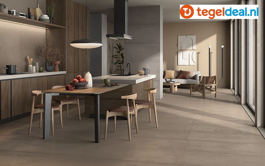 Castelvetro, Materika Project BEIGE 60x60 cm, 02CMK60R2 - € 29,50 per m2, betonlook tegels