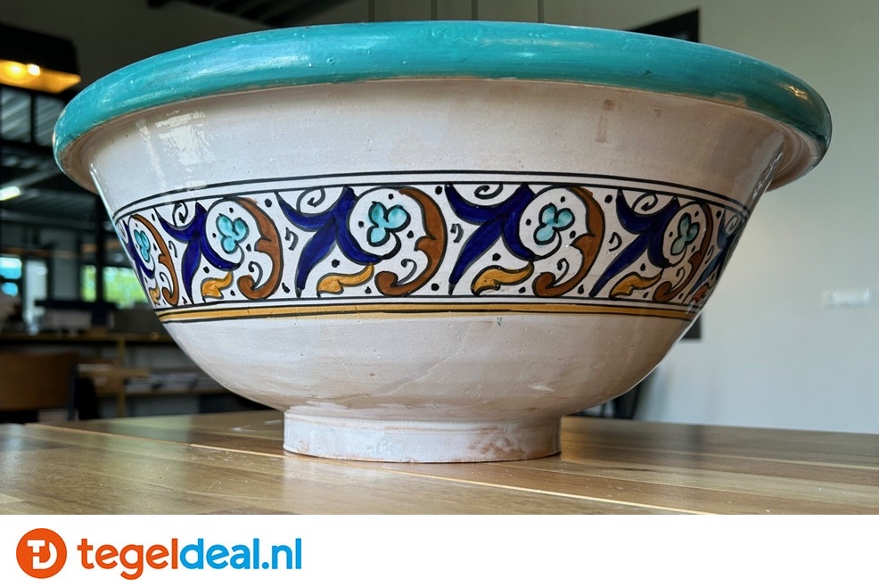 Marokkaanse Waskom, decor Marocco Velvet, 41x16 cm